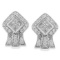 14k White Gold 0.50CTW Diamond Earrings, (SI3/G-H)