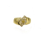 0.25 ctw Diamond Cocktail Ring - 14KT Yellow Gold