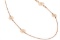 18k Rose Gold 0.28CTW Diamond Necklace, (Gold)