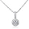 14k White Gold 0.50CTW Diamond Pendant, (I1-I2/H-I)