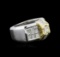 2.87 ctw Diamond Ring - 18KT White and Yellow Gold