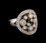 14KT White Gold 0.81 ctw Diamond Ring