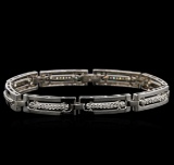 0.95 ctw Diamond Bracelet - 14KT White Gold