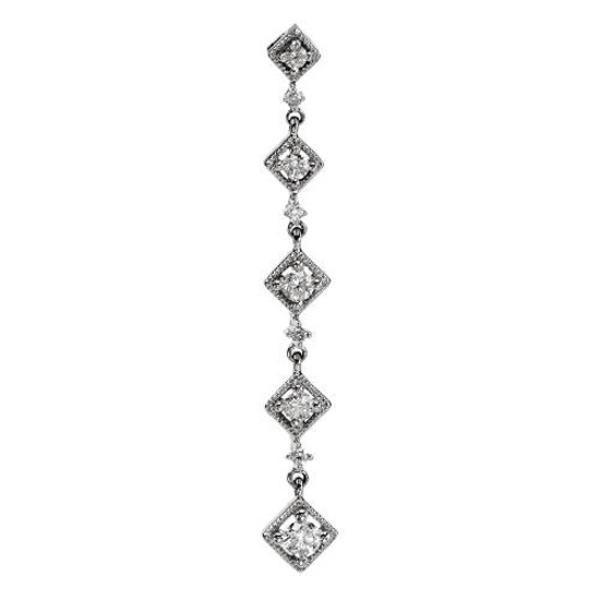 14k White Gold 0.33CTW Diamond Pendant, (I1-I2/G-H)