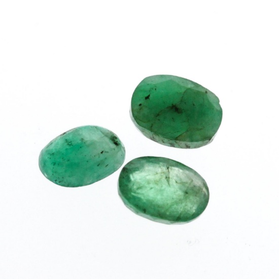 3.88 cts. Oval Cut Natural Emerald Parcel