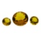 9.04 ctw.Natural Round Cut Citrine Quartz Parcel of Three