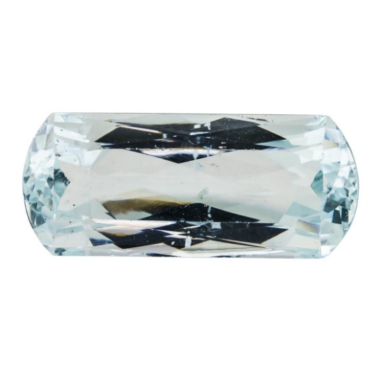 30.40 ct.Natural Rectangle Cushion Cut Aquamarine