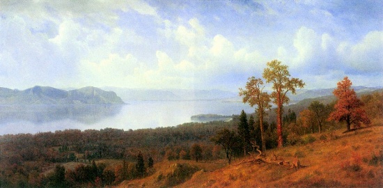 View of the Hudson River Valley by Albert Bierstadt