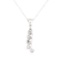 0.50 ctw Diamond Descending Pendant with Chain - 14KT White Gold