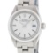Rolex Ladies Stainless Steel Silver Index Oyster Band Datejust Wristwatch