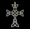 1.58 ctw Diamond Pendant - 18KT Yellow And White Gold