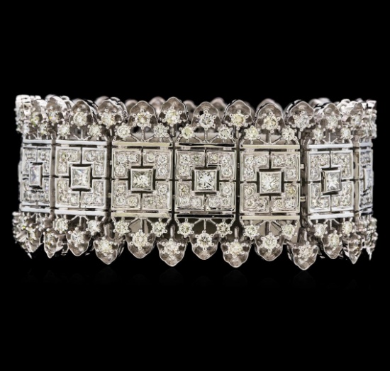 18.54 ctw Diamond Bracelet - 14KT White Gold