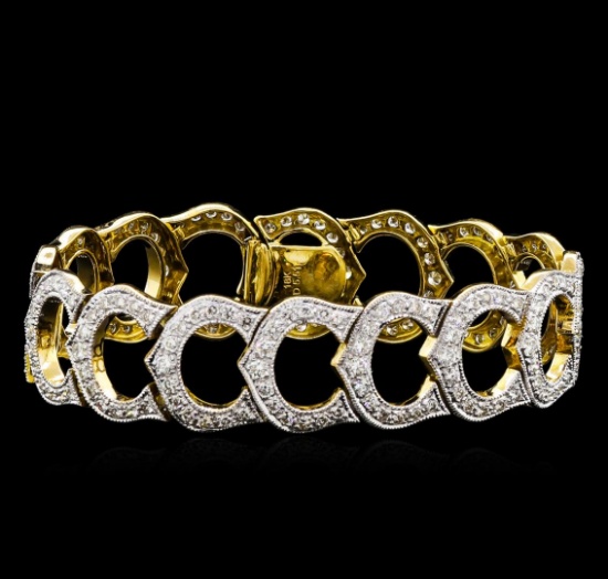 5.11 ctw Diamond Bracelet - 18KT Yellow Gold