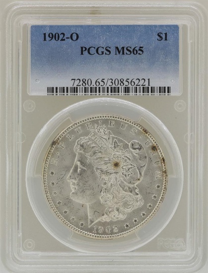 1902-O $1 Morgan Silver Dollar Coin PCGS MS65