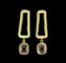 Dangle Post Earrings - Gold Plated
