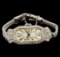 Vintage Glycine Diamond Ladies Watch