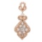 18k White/rose Gold 1.15CTW Diamond Pendant, (VS/G)