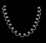 9.02 ctw Diamond Necklace - 14KT White Gold
