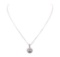 2.89 ctw Diamond Pendant And Chain - 14KT White Gold