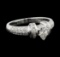 0.65 ctw Diamond Ring - 18KT White Gold