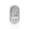 14k White Gold 0.81CTW Diamond Pendant, (SI1-SI2/G)