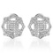 14k White Gold 0.71CTW Diamond Earrings, (SI2-SI3/G-H)