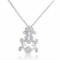 18k White Gold 0.32CTW Diamond Pendant, (SI3 /H-I)