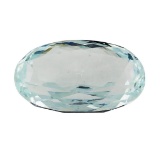 6.98 ct.Natural Oval Cut Aquamarine