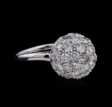 4.06 ctw Diamond Ring - 14KT White Gold