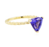 2.11 ctw Tanzanite Ring - 14KT Yellow Gold