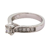 0.75 ctw Diamond Ring - 14KT White Gold