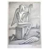 Contemplating Intention by Kostabi Original