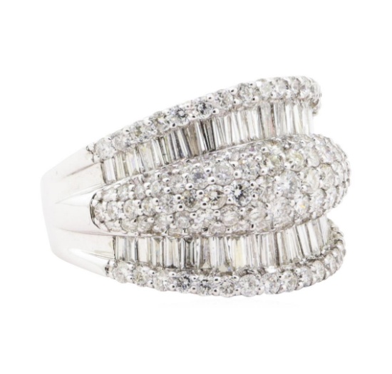 3.07 ctw Diamond Ring - 18KT White Gold
