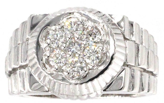 0.62 ctw Diamond Ring - 14KT White Gold