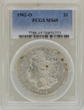 1902-O $1 Morgan Silver Dollar Coin PCGS MS65