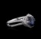 18KT White Gold 2.08 ctw Sapphire and Diamond Ring