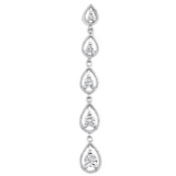 14k White Gold 0.33CTW Diamond Pendant, (SI3/G-H)