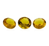 10.81 ctw.Natural Round Cut Citrine Quartz Parcel of Three