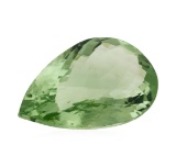 29.71 ct. Natural Pear Cut Green Amethyst