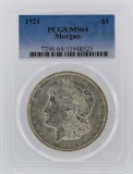 1921 PCGS MS64 Morgan Silver Dollar