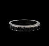 1.00 ctw Black Diamond Ring - 14KT White Gold