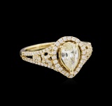 14KT Yellow Gold 1.78 ctw Diamond Unity Ring