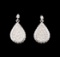 14KT White Gold 2.02 ctw Diamond Earrings