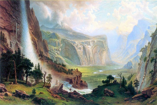 Half Dome in Yosemite by Albert Bierstadt