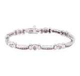 2.05 ctw Diamond Bracelet - 14KT White Gold