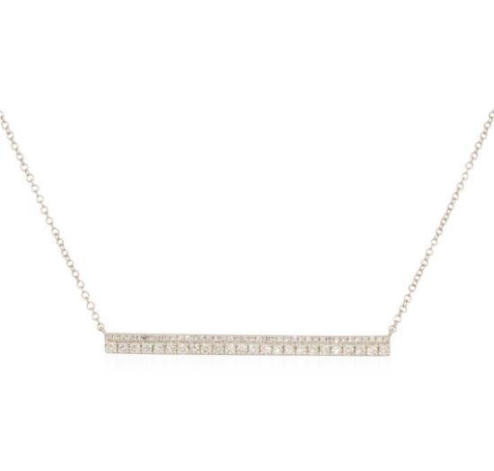 0.3 ctw Diamond Necklace - 14KT White Gold