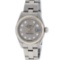 Rolex Ladies Stainless Steel Slate Grey Jubilee Diamond Quickset Datejust Wristw