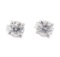 0.74 ctw Diamond Earrings - 14KT White Gold