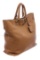 Prada Tan Leather Double Handle Tote Bag