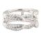 0.70 ctw Diamond Ring Guard - 14KT White Gold